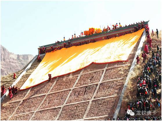 藏族展佛节，场面宏伟壮观 第2张图片